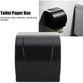 thumbnail image 4 of Portarrollos de Papel Higiénico con Cubierta Impermeable, Montaje en Pared, Aleación de Aluminio, Negro, 4 of 4