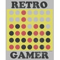 thumbnail image 2 of Men's Connect Four Retro Gamer Graphic Tee Athletic Heather 2X Large, 2 of 5