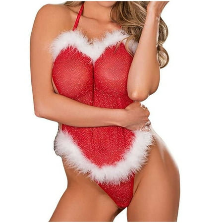 

Lingerie For Women Lingerie With Necklaces And Christmas Sparkly Lingerie