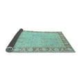 thumbnail image 2 of Ahgly Company Indoor Round Oriental Light Blue Traditional Area Rugs, 3' Round, 2 of 4