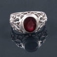 thumbnail image 3 of 925 Sterling Silver Certified Ruby Promise Ring Jewelry Gift Free Ship, 3 of 3