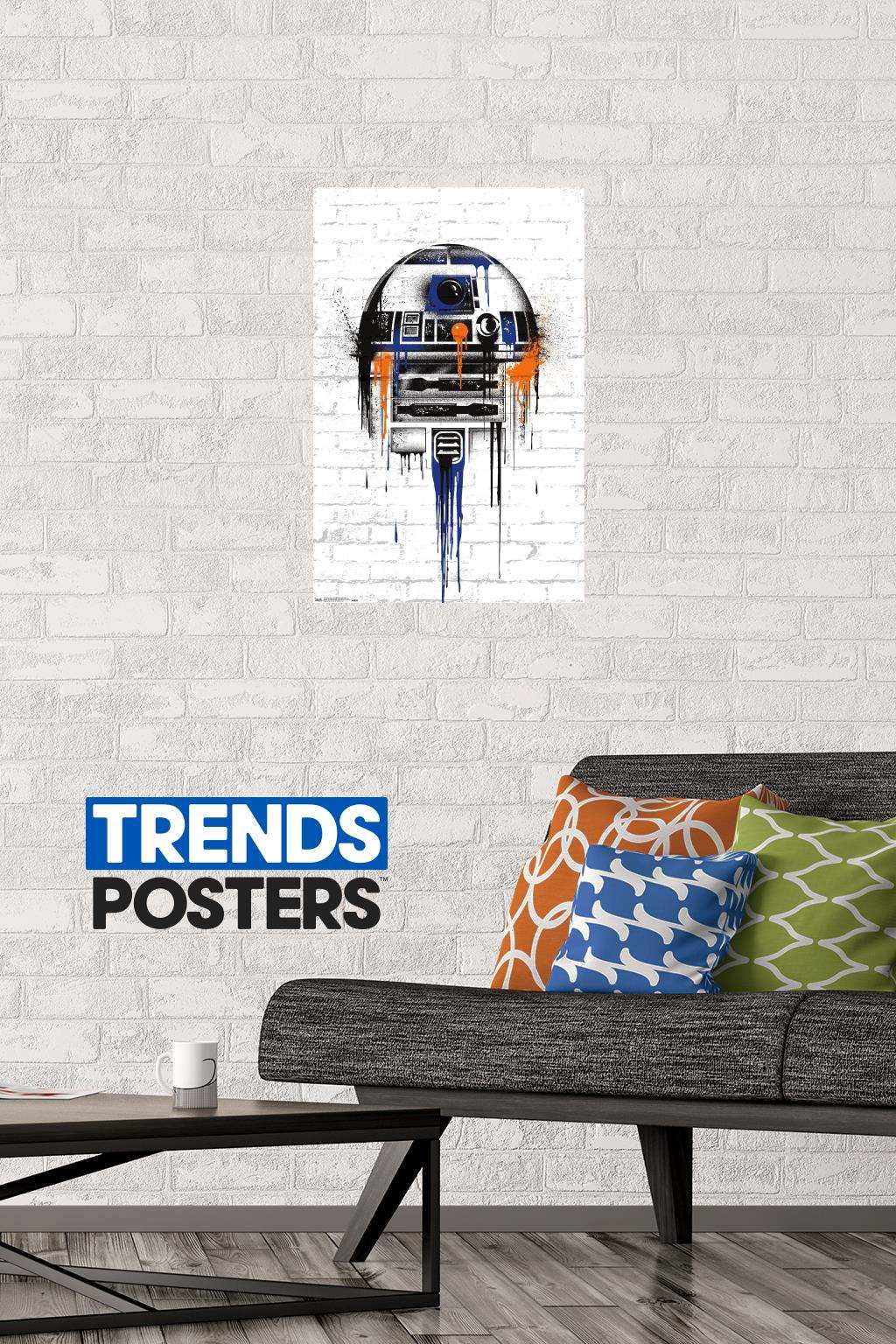 Star Wars: Saga - Droid Black And Orange Wall Poster, 14.725" x 22.375"
