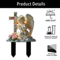 thumbnail image 6 of ZhyrZng Waterproof Decorative Cross Garden Stake, Two Dimensional Yard Sign Flat Decor featuring Angel And Cross Design With Transparent Acrylic Material For Outdoor Lawn Collection, 6 of 7