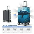 thumbnail image 5 of Goofa Ocean Dolphin Fish School Pattern Luggage Covers For Suitcase,Suitcase Cover Protector Fit 18-32 Inch Luggage-Medium, 5 of 9