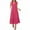 Hot Pink, variant on RYRJJ Summer Maxi Dresses for Women Casual Boho Sundresses Sleeveless V-Neck Pleated Beach Vacation Tank Dress with Pockets(Black,M)