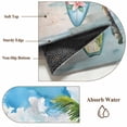 thumbnail image 6 of Summer Beach Area Rug 5x7 FT, Non Slip Bedroom Throw Carpet, Tropical Coastal Palm Tree Surfboard Washable Soft Floor Carpet Non-Shedding Rug for Dining Room Bedside Classroom Desk, 6 of 9