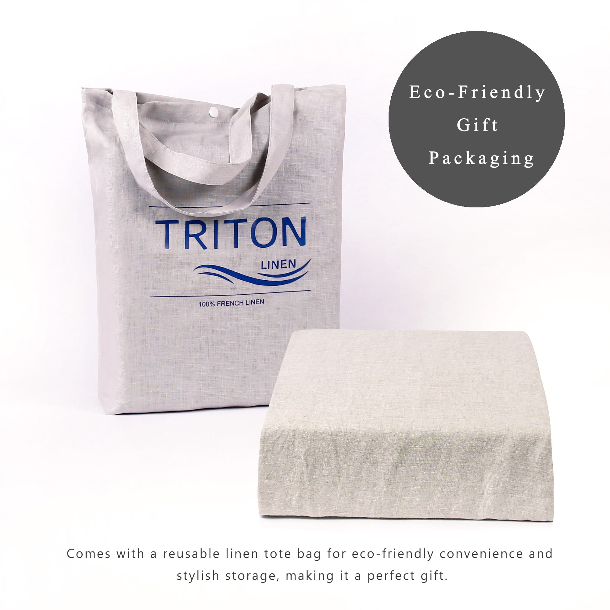 100% Pure Linen Duvet Cover with Button Closure and Corner Ties Soft & Breathable - Natural Full/Queen