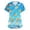 BB03_Blue, variant on IYYVV Halloween Mens Scrub Tops Plus Size Print Scrub Tops Short Sleeve V-Neck Nursing Shirt with Pockets Dark Purple S
