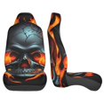 thumbnail image 3 of Sikiie Flame Metal Skull Car Seat Protector 2 Pack Car Seat Cushion Mat, Car Seat Covers for SUV, Truck, Van, 3 of 7