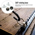 thumbnail image 3 of Trailer Rail Fastener Kit, Carbon Steel 360 Rotatable Base Airline Tie Down Mounting Bolt 8PCS Standard Size Convenient Versatile  for Snowmobile, 3 of 7