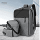 thumbnail image 2 of Mochila Antirrobo Carga Usb Quanna Escolar Portátil Casual 3 Piezas Xtellar Color Gris, 2 of 4