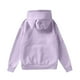 thumbnail image 4 of Pop cazadora para niña Hooded Sweatshirt Women's Cat Ear Hoodie ,Soft Streetwear Pullover ,Cute Long Sleeve Tops for Fall Winter （Purple）, 4 of 4