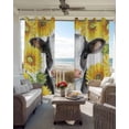thumbnail image 6 of Cow Sunflowers Blackout Curtains for Bedroom Living Room Darkening Curtains 96 Inches Long Farmhouse Country Watercolor Animals Floral Window Curtain 2 Panels Set Window Treatment Drapes 52"x96", 6 of 9