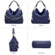 thumbnail image 3 of Bolso Dasein Monederos para mujer de piel vegana azul marino, 3 of 6