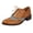 Yellow, variant on Womens Wingtip Oxford Boots Low Block Heel Lace Up Slip on Almond Toe Casual Dress Shoes Size 6-9.5