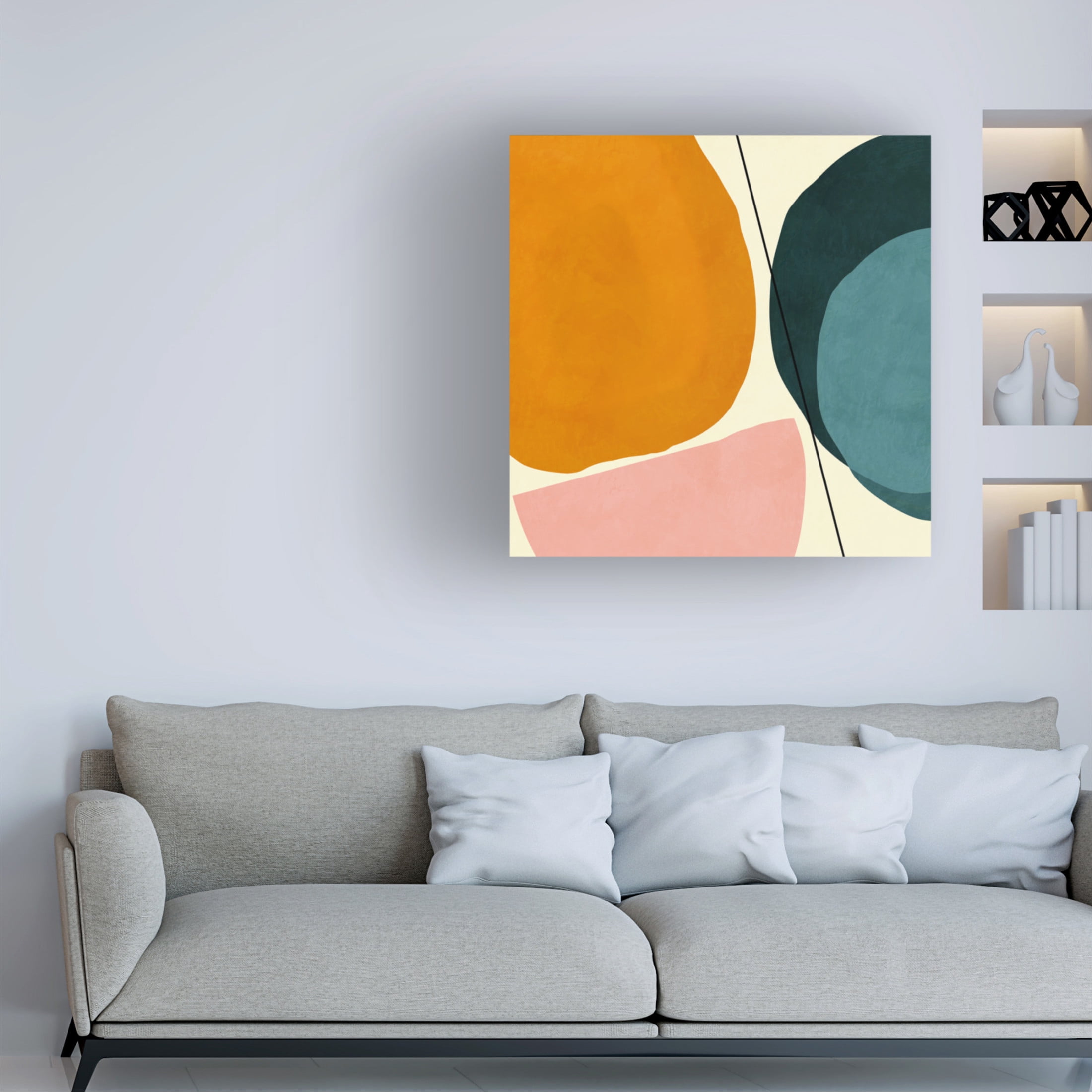 Trademark Fine Art Ana Rut Bre Mid Painted1 Canvas Wall Art