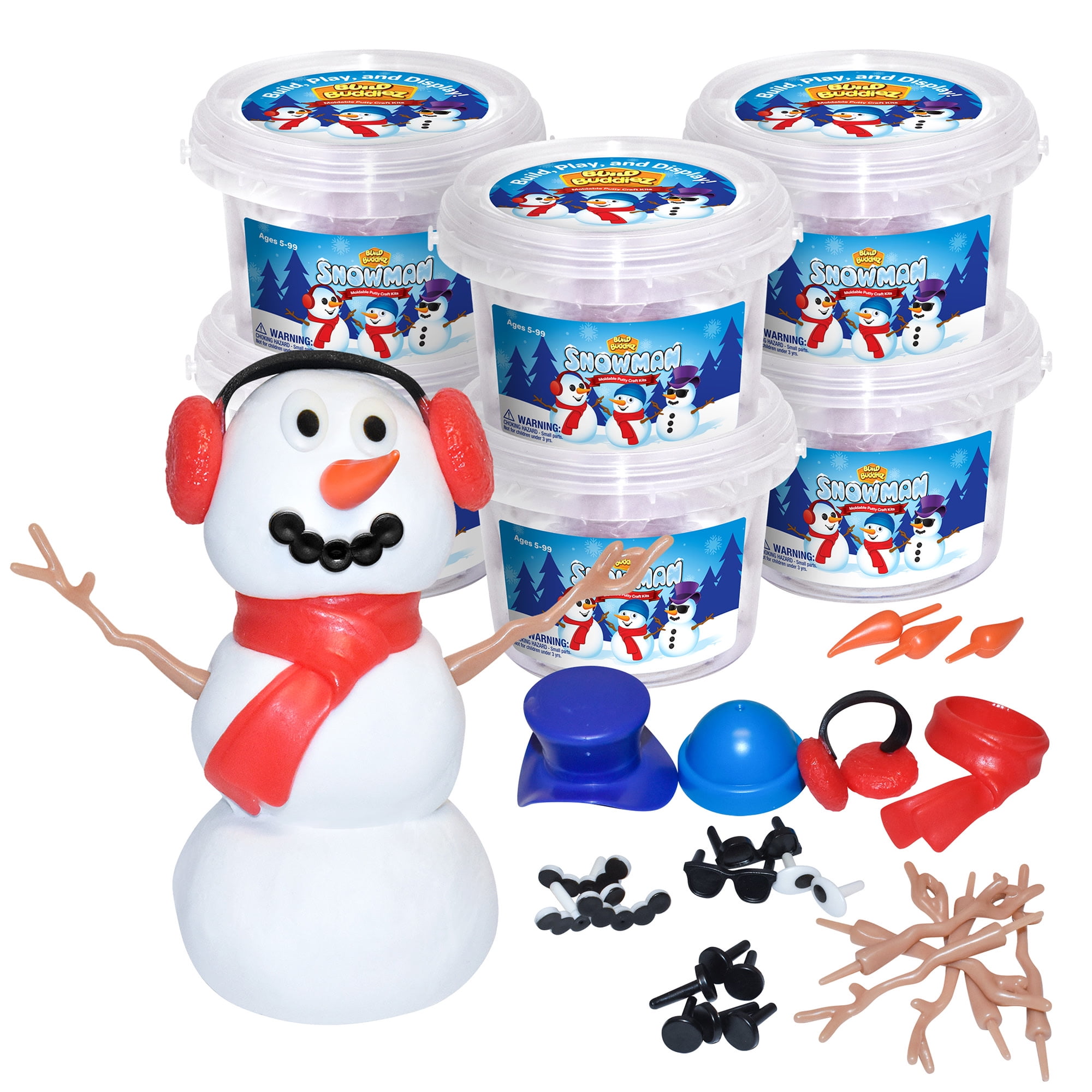 Build Buddiez Bunnies Craft Kit – 3 Pack Moldable Putty With Accessories For Kids 5+