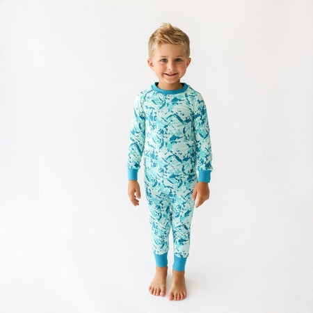 

Unisex Organic Cotton Kids Pajama Set - Splatter Camo Size 3 Years