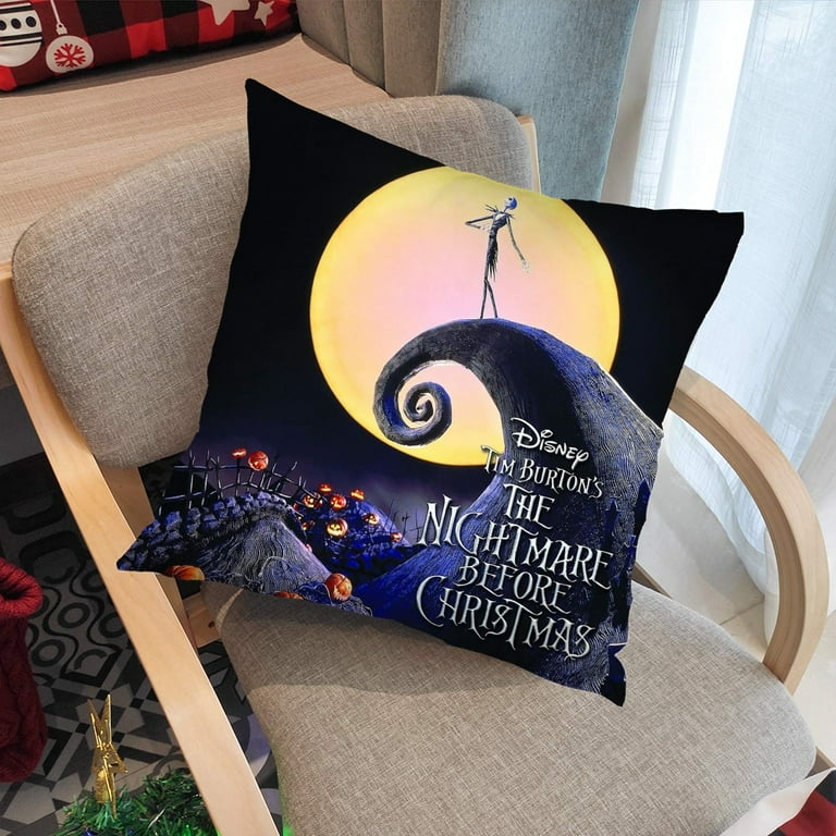 Disney's Nightmare Before Christmas Themed Linen 18 x 18 Throw