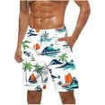 thumbnail image 2 of Xdegoge Tropical Board Shorts for Men Quick Dry Swim Trunks Elastic Waist Drawstring Bathing Suits Summer Beach Shorts with Side Pockets for Surfing Swimming Holiday, 2 of 5