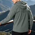 thumbnail image 6 of SUYIDA Men's Casual Hooded Jacket, Long Sleeve Lightweight Zip Up, Outdoor Windbreaker for Everyday Travel, 6 of 6