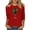 Red T Shirts for Women, variant on Yxbdin Womens St Patricks Day T Shirts 3/4 Sleeve Hat Wine Glass Graphic Tees Holiday Crew Neck Shirt Irish Shamrock Tops Black L