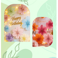 thumbnail image 3 of FWSA WRAPS Paper Flower Birthday Decoration, Paper Fans Party Decoration, Flower Wall Decor Set Of 9 (Pink, Yellow, Rose Pink), 3 of 6