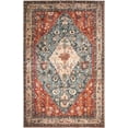 thumbnail image 5 of Wonnitar 6'x9' Area Rug for Living Room Boho Tribal Soft Washable Rugs Large Dining Room Mat Indoor Printed Non-Slip Classroom Office Carpet for Apartment Porch Dorm,Rust, 5 of 15