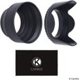 thumbnail image 1 of 67mm Camera Lens Hoods - Rubber (Collapsible) + Tulip Flower - Set of 2 - Sun Shade/Shield - Reduces Lens Flare, 1 of 1