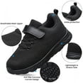 thumbnail image 4 of vibdiv Boys Girls Sneakers Kids Shoes Breathable Running Lightweight Tennis Athletic Shoes All Black Little Kid Size 13.5, 4 of 6