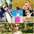 thumbnail image 3 of LotFancy Aviator Sunglasses for Kids Girls Boys Age 3-12, with Case, UV Protection,Green, 3 of 9