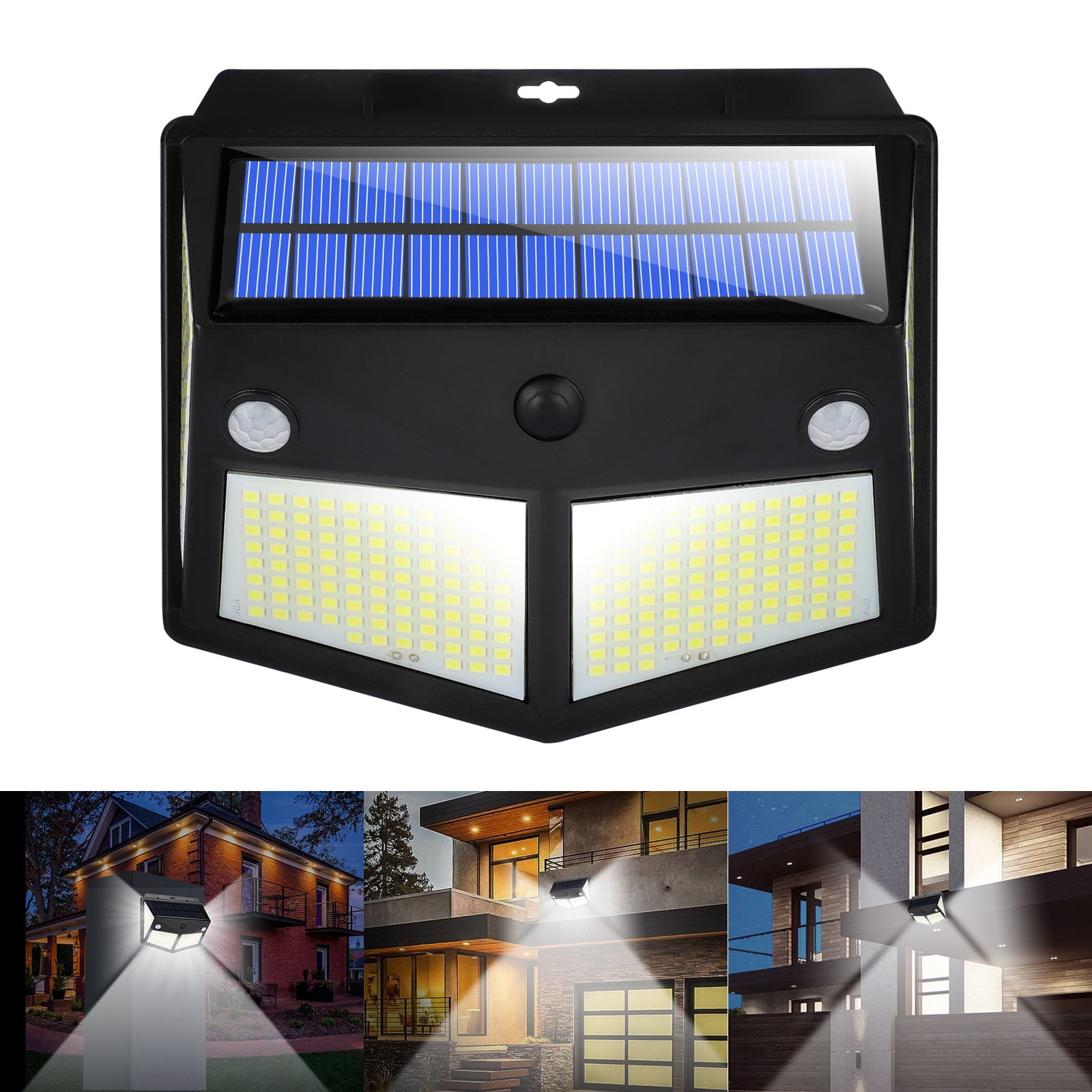 280 LED Solar Powered Motion Sensor Lights Outdoor with 3 Lighting
