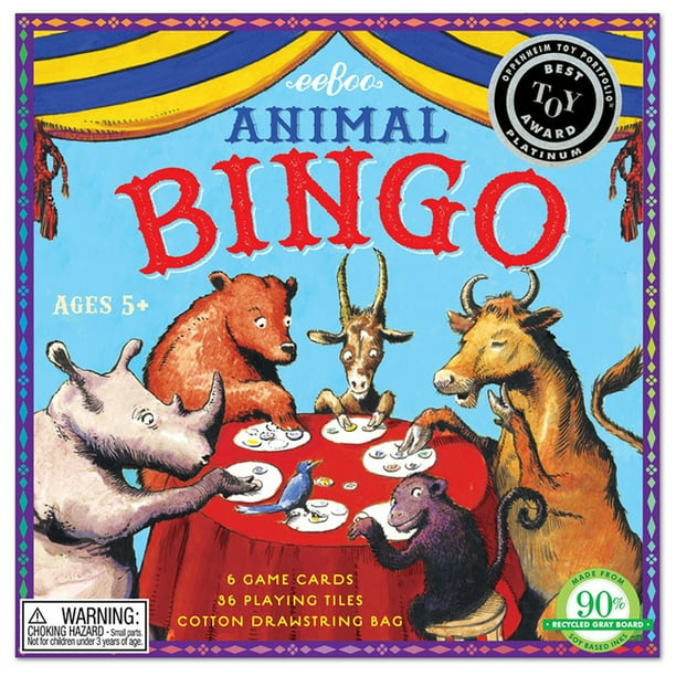 eeBoo Animal Bingo Game for Kids