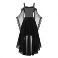 thumbnail image 7 of Gothic Witch Costume Dress Off Shoulder Renaissance High Low Gown Lace Up Vintage Evening Outfit For Halloween Party Juniors Teens, 7 of 7