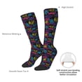 thumbnail image 5 of Picia Women Crew Soft Moisture-wicking Socks Graffiti Art Pattern Design Cotton Socks, One Size fit All, 5 of 9