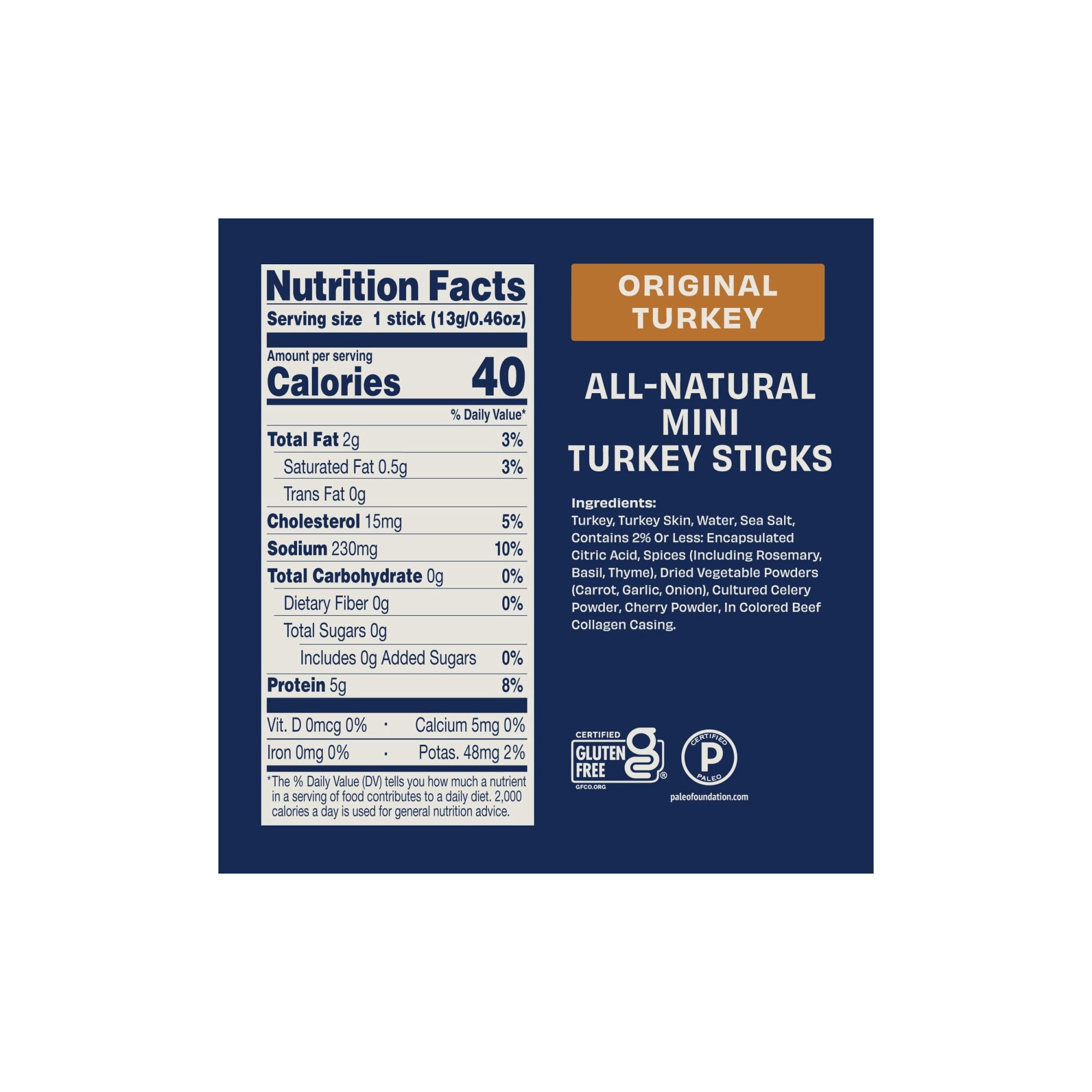 (3 pack) Archer Original Turkey Mini Jerky Sticks, 5g Protein, Zero Sugar, 0.46 oz, 16 Count