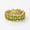 Rose Plated, variant on Baguette Cut Peridot Eternity Band Ring, Stackable Emgagement Band Ring, Matching Ring, Green Gemstone Ring, August Birthstone Ring, Handmade Jewelry