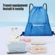 thumbnail image 5 of Mochila ligera con cordón y bolsillo grande para equipo deportivo. Material resistente e impermeable para estudiantes atletas, fútbol y actividades de playa. Aestivo | Azul | AESTIVO, 5 of 6