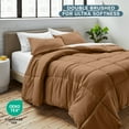 thumbnail image 6 of Bare Home Down Alternative Comforter Set - 3-Pieces - All Seasons - Queen, Caramel, 6 of 8