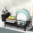 thumbnail image 1 of Dish Drying Rack, Kitchen Dish Rack Carbon Steel Plastic  for Sink, 1 of 7