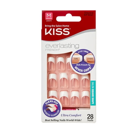 KISS Everlasting French® Square Nail Kit - Medium