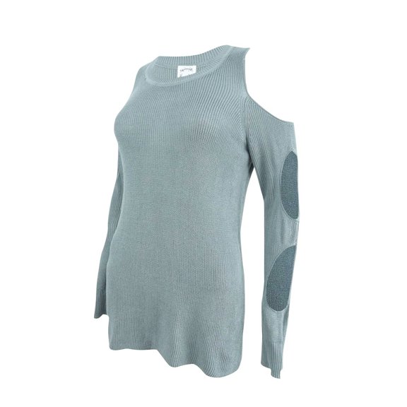 Hippie Rose Juniors Cutout Sleeve Sweater Baroque Blue S