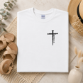 thumbnail image 2 of Three Nails Cross Bible Verse Faith Graphic T-Shirt, 2 of 6