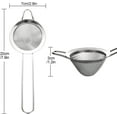 thumbnail image 2 of 4pcs Tea Strainers For Loose Tea, Stainless Steel Fine Mesh Strainers, Conical, 2 of 5