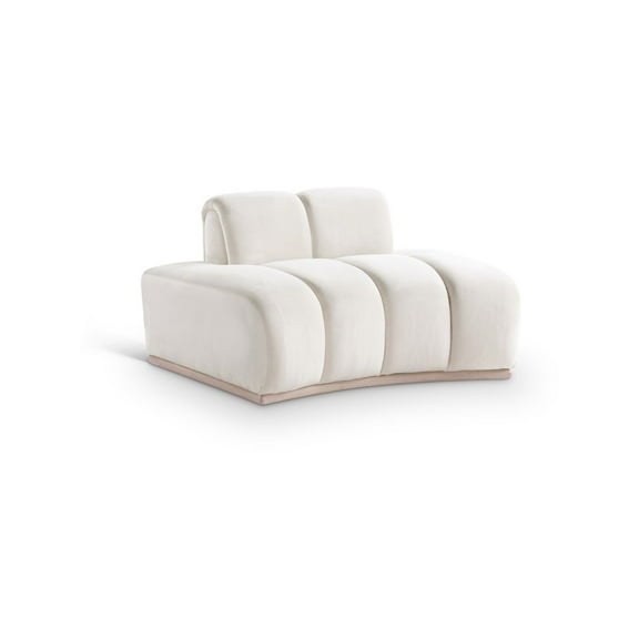 Meridian Furniture Jace Cream Velvet Chair