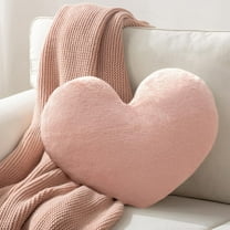 Fuebueo 2025 Clearance Heart Pillow Pink Throw Pillows Love Pillow Cushion Toy Throw Pillows for Friends Valentine's Day Fit for Living Heart Throw Decorative Pillows