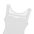 thumbnail image 4 of Xnihocha Kids Girls Sleeveless Lyrical Dance Dress Gymnastics Ballet Dance Leotard with High-Low Mesh Skirt White 6, 4 of 7