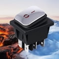 thumbnail image 3 of 16A LED Lighted Rocker Switches 6 Pin 2 Position Rocker Toggle Switches, 3 of 9