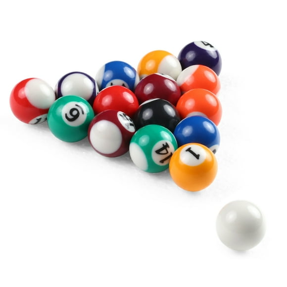 Ensemble de Boules de Billard 25 mm / 38 mm en Résine Petites Boules de Queue de Billard Ensemble Complet 25 mm