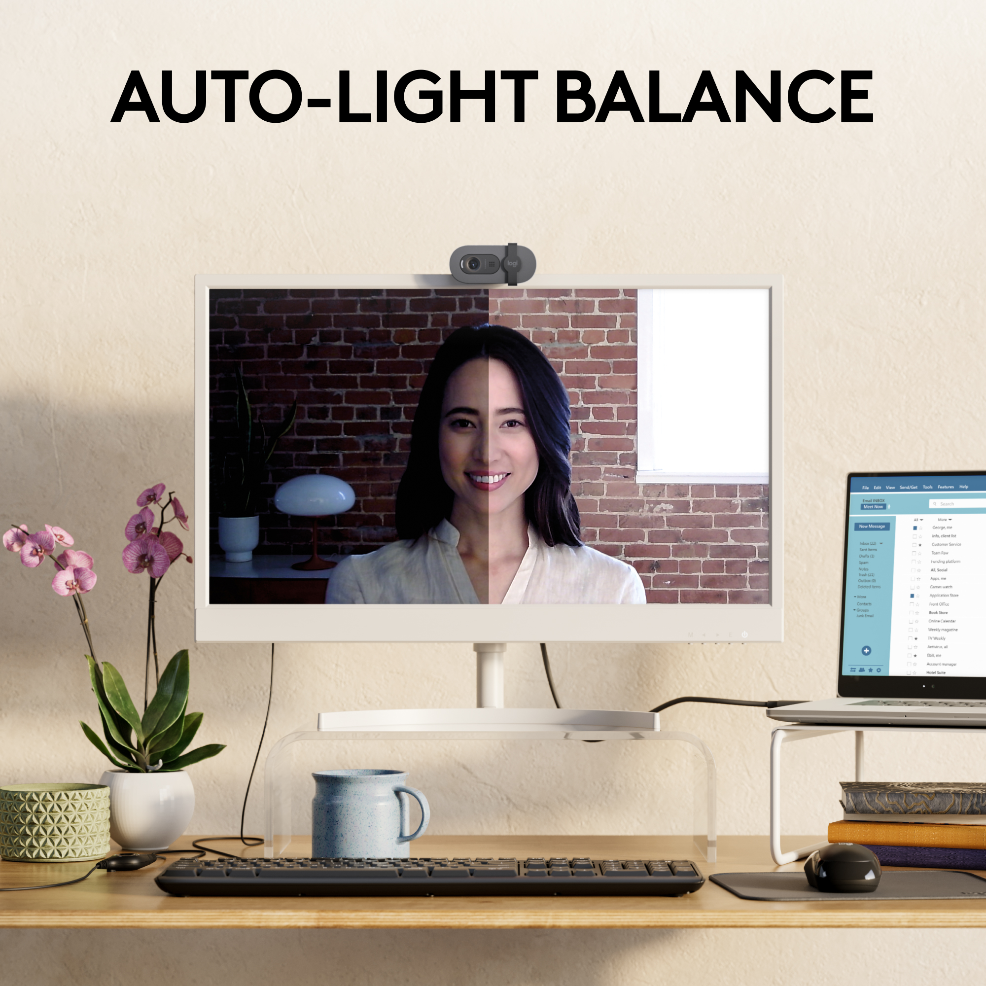 Logitech Brio 100 Full HD Webcam with Graphite photo 3